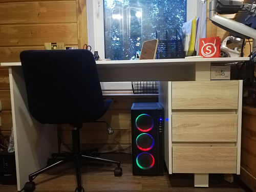 Компьютерное кресло Честер темно-серый / золото  - Уцененный экземпляр фото покупателя 47