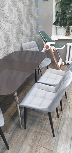 Стул на металлокаркасе Челси К бирюзовый / черный фото покупателя 105