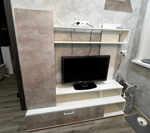 Готовая гостиная Jimenez дуб венге / белый глянец фото покупателя 32