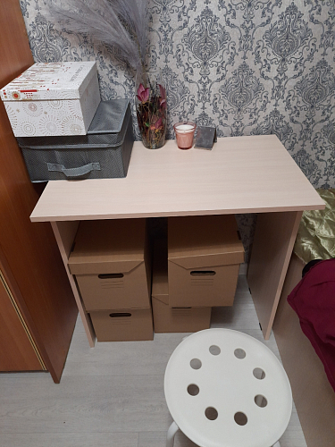 Стол письменный Kiwi белый  - Уцененный экземпляр фото покупателя 56