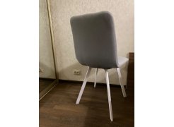 Стул на металлокаркасе Чилли светло-серый / черный фото покупателя 654