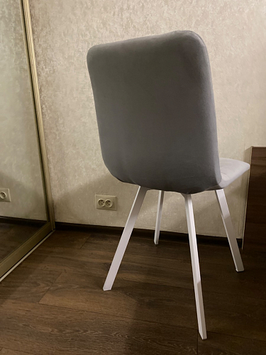 Стул на металлокаркасе Чилли К черный / зеленый фото покупателя 654