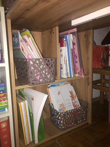 Письменный стол Битти Лофт 116х60х75 дуб делано светлый / белый матовый фото покупателя 73