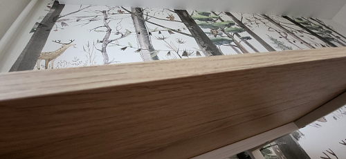 Письменный стол Битти Лофт 116х60х75 дуб делано светлый / белый матовый фото покупателя 28