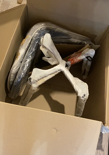 Стул на металлокаркасе Capri голубой фото покупателя 131