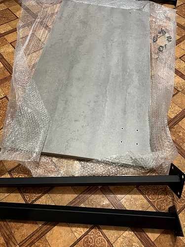 Стол Тринити Лофт 120 32 мм дуб галифакс табако / черный матовый фото покупателя 267