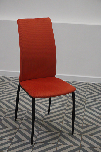 Стул на металлокаркасе Tod light blue / orange / black из шоурума 2