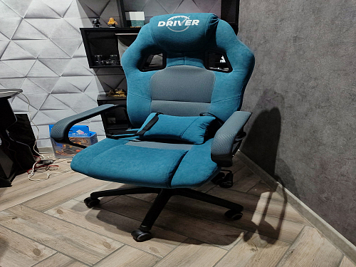 Компьютерное кресло Driver/Драйвер кожзам черный / серый фото покупателя 110