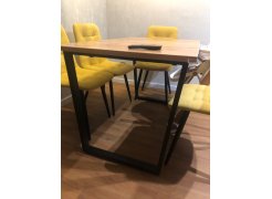 Стол Лота Лофт 140 25 мм черный матовый / бетон фото покупателя 64