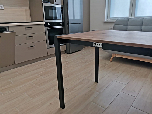 Стол Центавр дуб галифакс / черный матовый фото покупателя 20