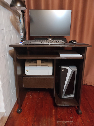 Стол компьютерный КСТ-10.1 бетон фото покупателя 33