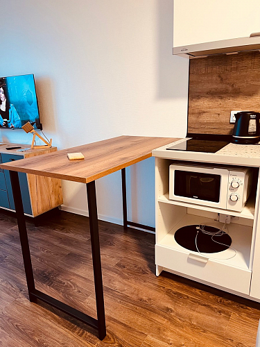 Барная стойка Дилан Лофт 120х50х90 бетон фото покупателя 179