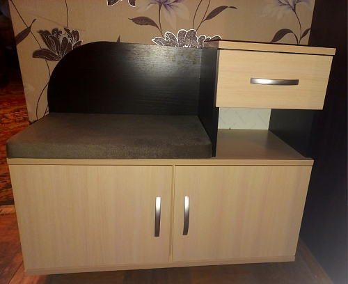 Обувница Аврора дуб млечный / венге фото покупателя 143