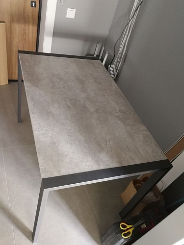 Стол Центавр дуб галифакс / черный матовый фото покупателя 92