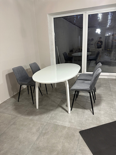 Стул на металлокаркасе Седа К кирпичный / черный фото покупателя 163