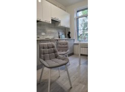 Стул на металлокаркасе Челси латте / черный фото покупателя 54