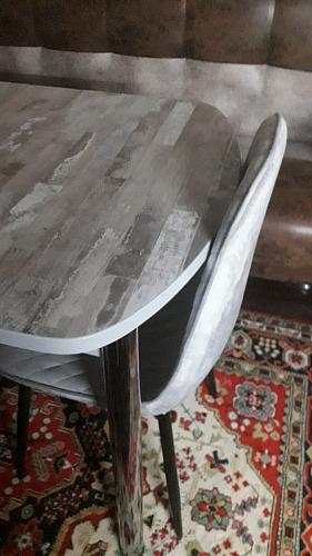 Стул на металлокаркасе Capri dark beige / white фото покупателя 107