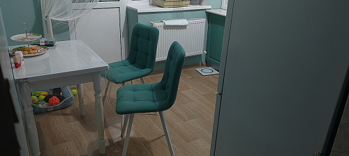 Стул на металлокаркасе Чилли темно-серый / черный каркас фото покупателя 54