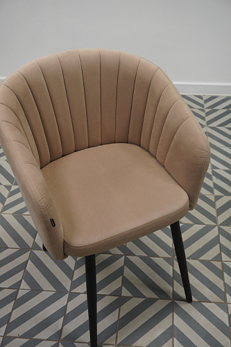 Стул на металлокаркасе Моншау velutto 52 / черный из шоурума 1