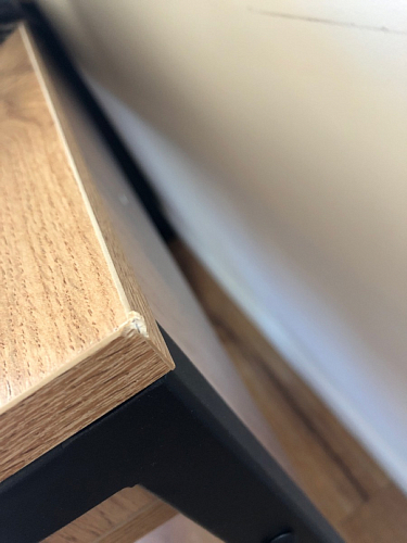 Письменный стол Леон Лофт черный матовый / дуб вотан фото покупателя 127