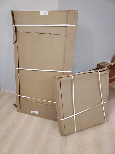 Деревянный стол Лота Лофт 120х75 белый матовый / дуб крафт золотой фото покупателя 529