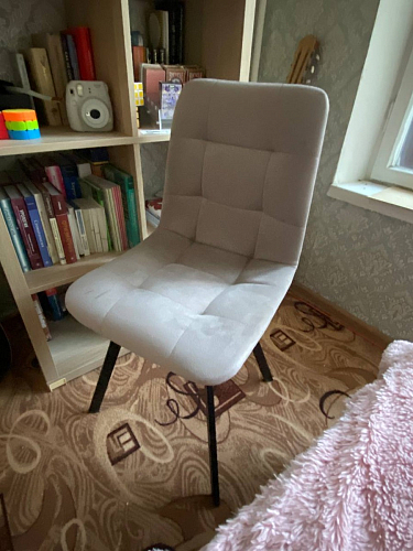 Стул на металлокаркасе Чилли бежевый / белый каркас фото покупателя 1331