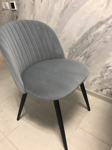 Стул на металлокаркасе Gabi 1 light purple / black / gold фото покупателя 212