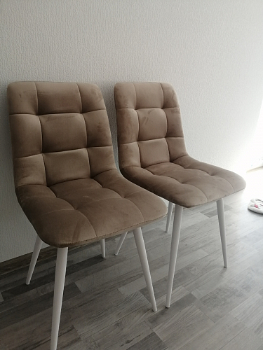 Стул на металлокаркасе Чилли зеленый / черный фото покупателя 681