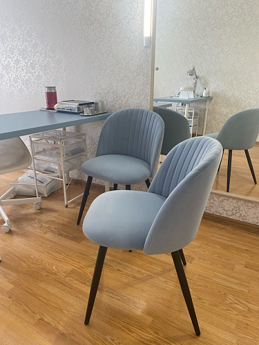 Стул на металлокаркасе Gabi green / black / silver фото покупателя 242