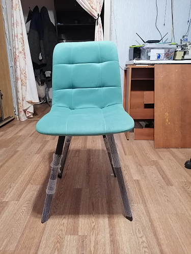 Стул на металлокаркасе Чилли темно-серый / черный каркас фото покупателя 9