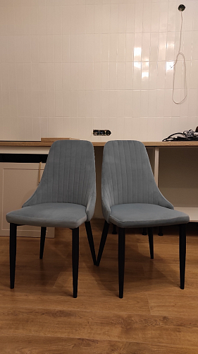 Стул на металлокаркасе Kora light purple / black фото покупателя 411