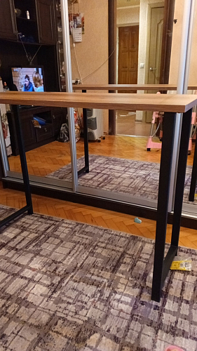 Барная стойка Дилан Лофт 120х60х90 бетон фото покупателя 157