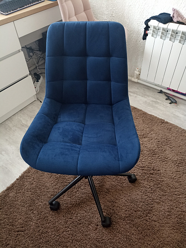 Компьютерное кресло Честер синий (velutto 46 ) / белый фото покупателя 52