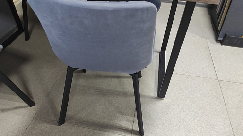 Стул на металлокаркасе Челси велюр коричневый / черный каркас фото покупателя 171