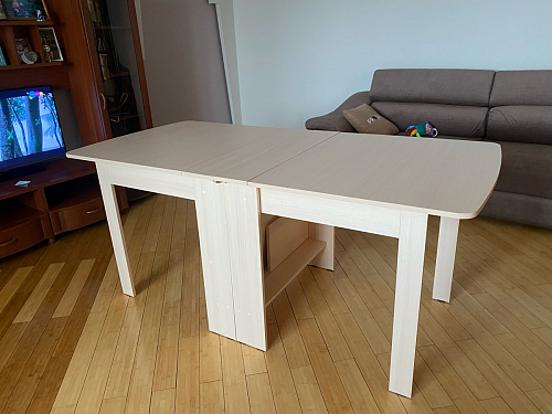 Стол обеденный раздвижной СтК7 дуб молочный фото покупателя 19