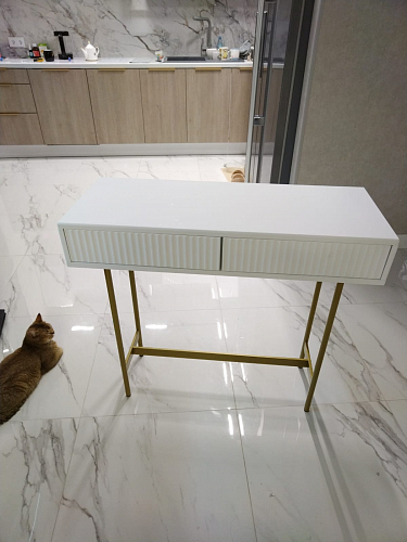 Консольный столик Брум белый / золото фото покупателя 1