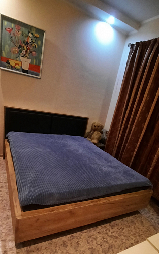 Двуспальная кровать Клауд 160х200 парящая дуб крафт золотой / антрацит фото покупателя 327