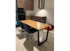 Стол Лота Лофт 140 25 мм черный матовый / бетон фото покупателя 73