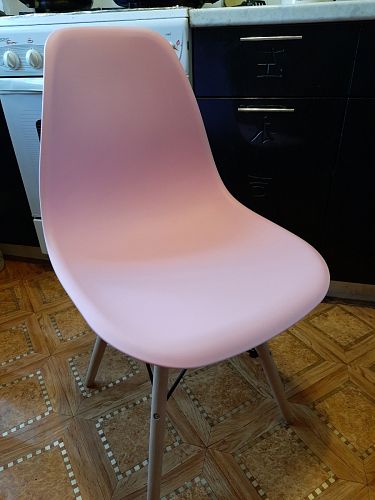 Пластиковый стул Eames PC-015 серо-голубой / дерево фото покупателя 195