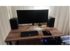 Стол Лота Лофт 140 25 мм черный матовый / дуб вотан фото покупателя 797