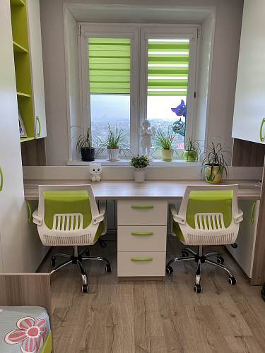 Компьютерное кресло Ergoplus белое / зеленое фото покупателя 3