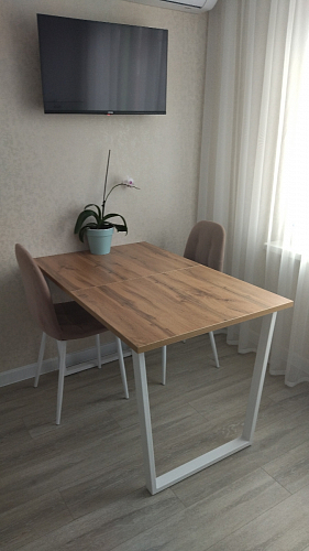 Стол раскладной Лота Лофт 120 25 мм юта / черный матовый фото покупателя 429