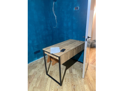 Письменный стол Леон Лофт бетон / черный матовый фото покупателя 206