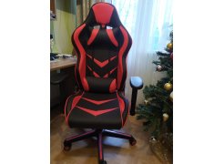 Компьютерное кресло Racer черное / голубое фото покупателя 87