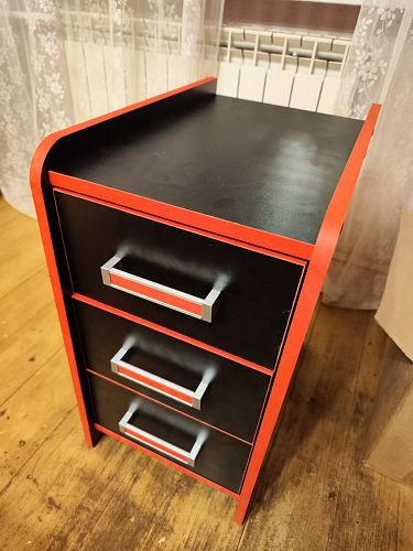 Тумба Ханна черная / красная  - Уцененный экземпляр фото покупателя 74