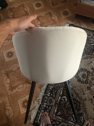 Стул на металлокаркасе Gabi 1 light purple / black / gold фото покупателя 149