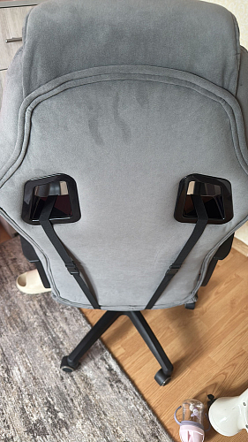 Компьютерное кресло Driver/Драйвер кожзам черный / серый фото покупателя 11