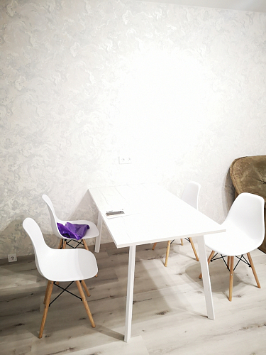 Стол Тринити Лофт 120 32 мм дуб галифакс табако / черный матовый фото покупателя 348