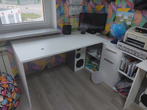 Письменный стол Лайт 03.245F белый гладкий 101 фото покупателя 39