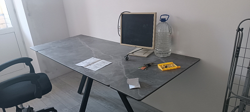 Керамический стол Вилли 140(200)х80 серый мрамор larka grey / черный фото покупателя 56